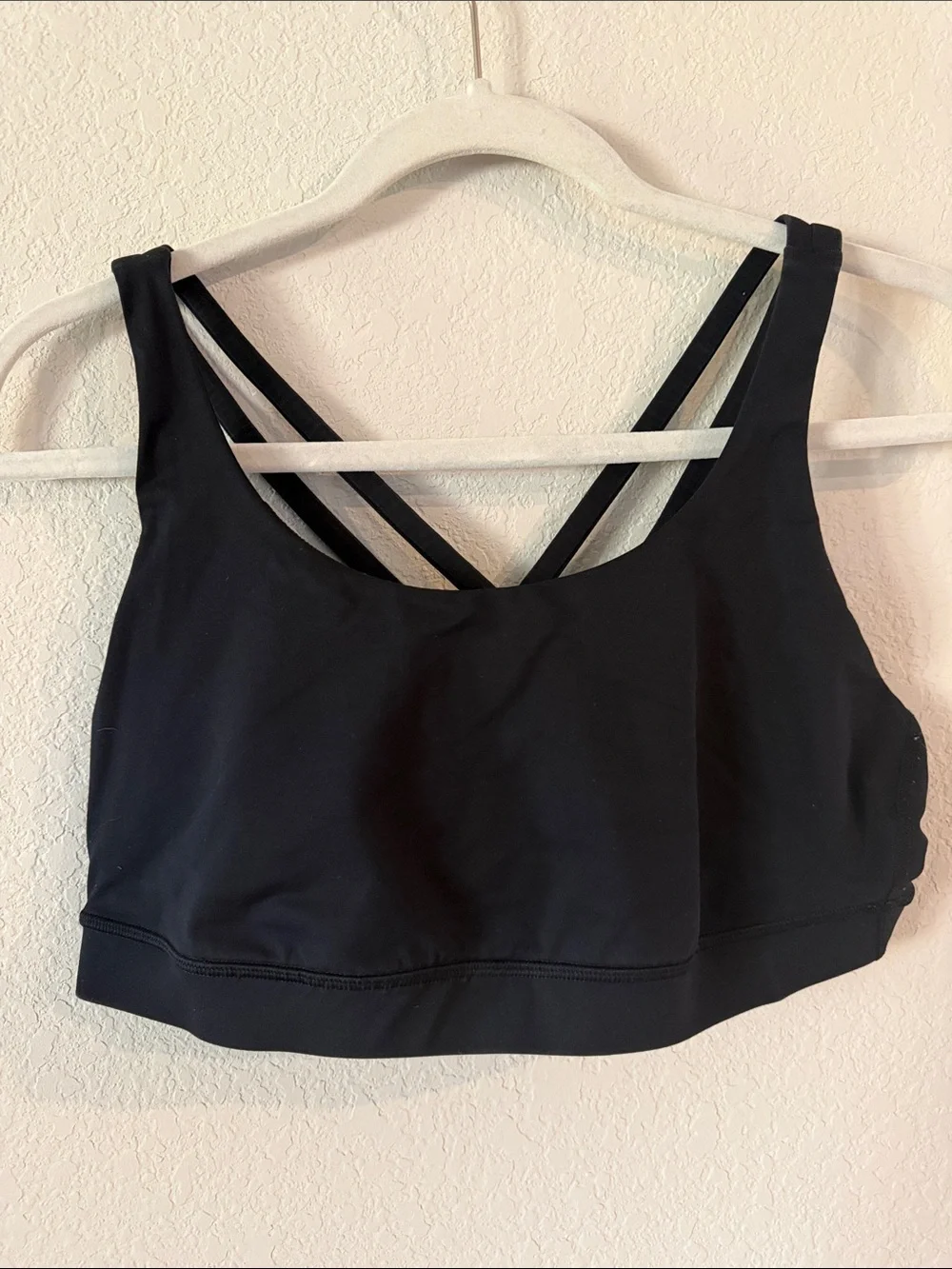 lululemon athletica Black Strappy Cross-Back Sports Bra
